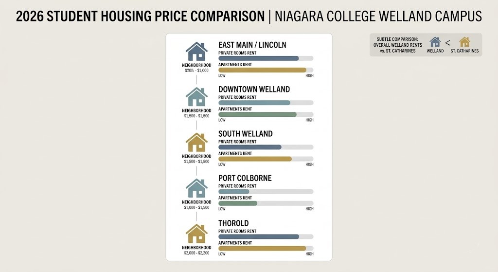 2026 Welland Campus Housing Prices (Real Market Data)